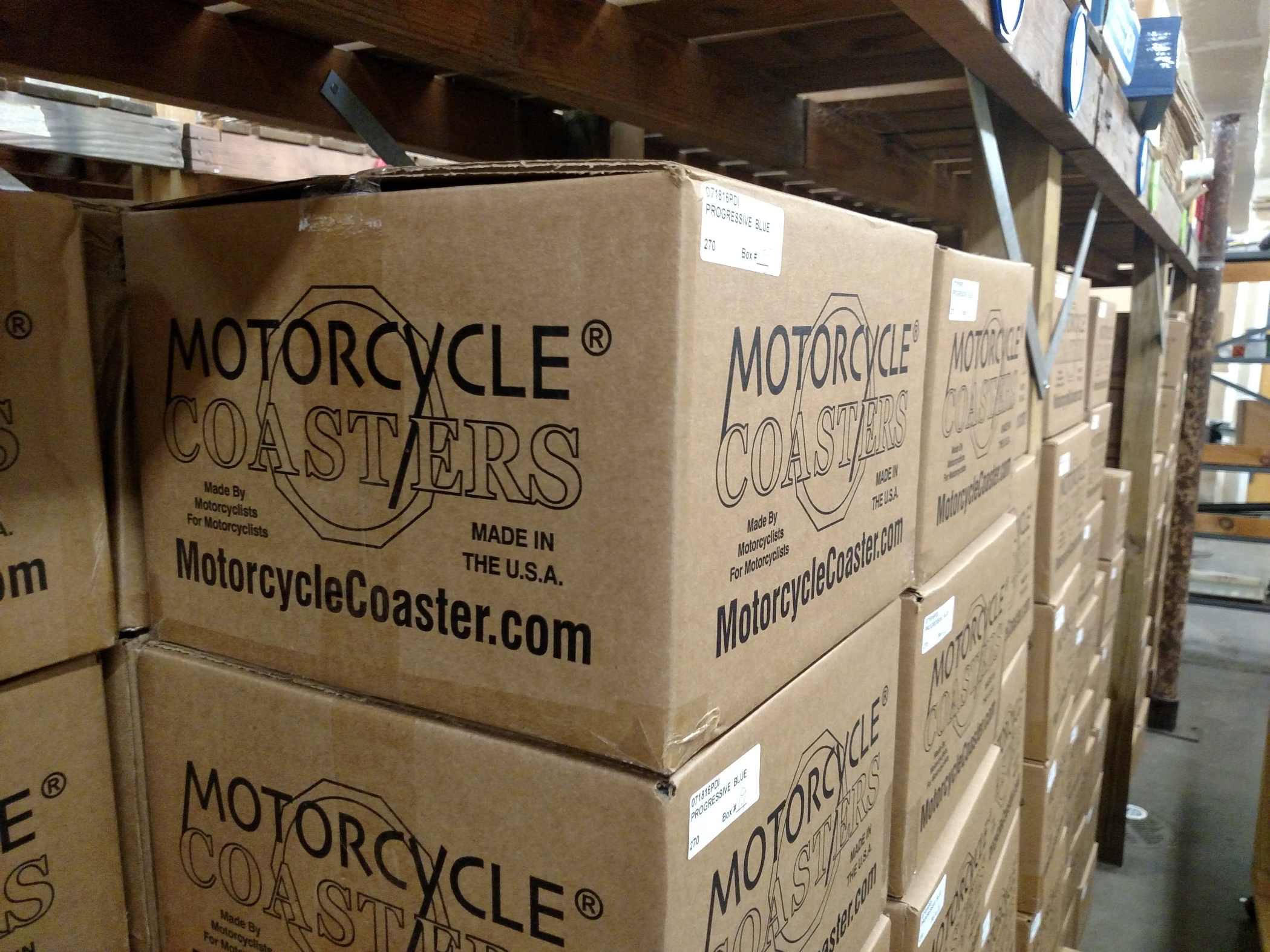 Motorcycle Coasters® stock